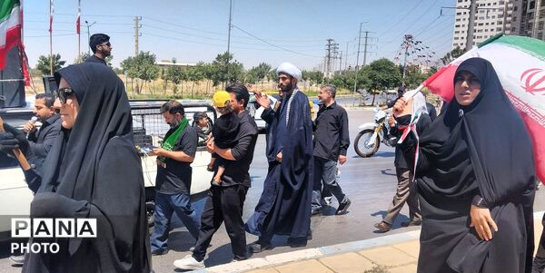 دسته عزاداری شهدای  ایران خودرو در ظهر عاشورا