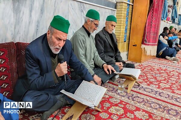 مراسم احیاء و عزاداری شب دوم قدر در مسجد جامع شهر بار نیشابور 