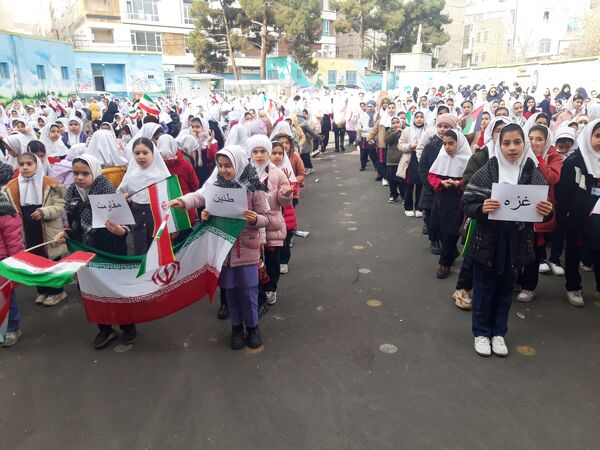 برپایی جشن طنین مقاومت در مدارس شهرستان قدس
