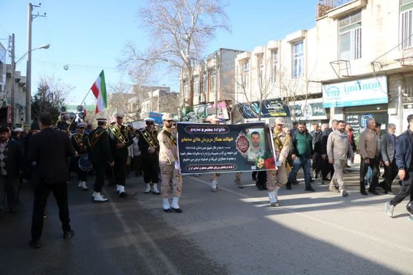 برگزاری مراسم تشییع پیکر پاک مطهر شهید مرزبانی سرهنگ دوم هادی سدیدی