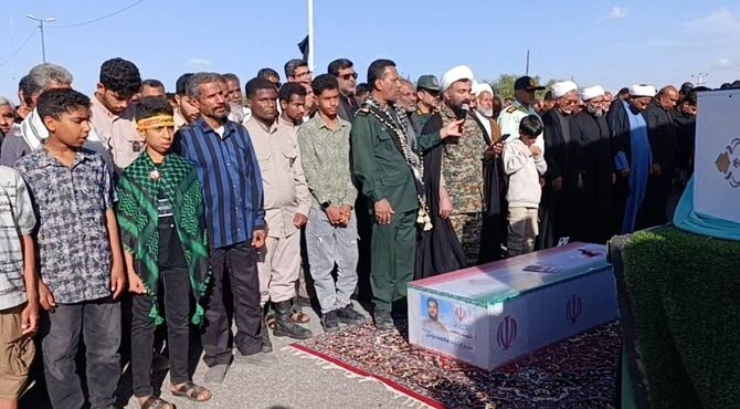 مراسم وداع با شهدای مدافع وطن در رودان 