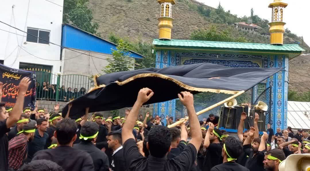 روستای نوسر میزبان دسته‌های عزاداری روز تاسوعا