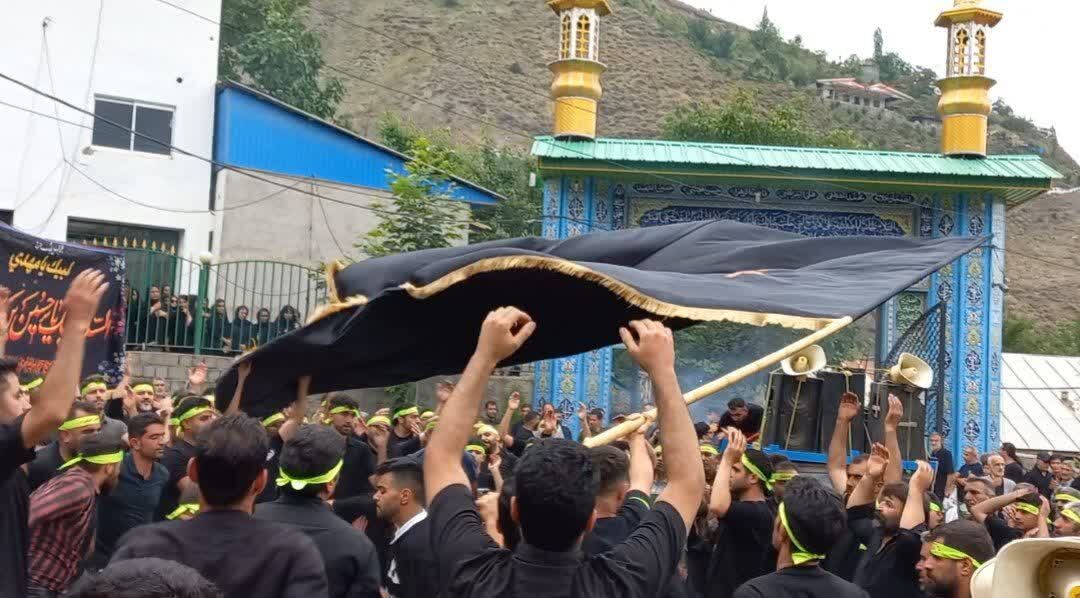 روستای نوسر میزبان دسته‌های عزاداری روز تاسوعا