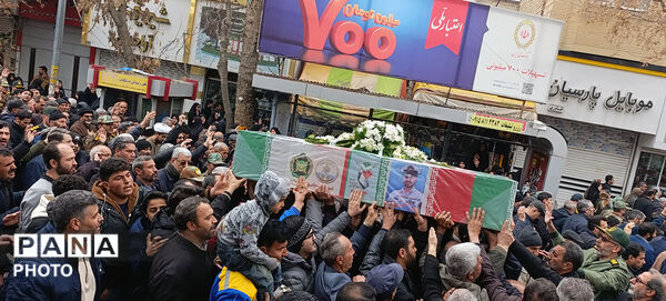 تشییع دو شهید شهرستان بجنورد در استان خراسان شمالی 