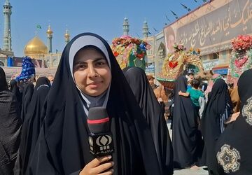 آیین استقبال از کاروان نمادین ورود حضرت معصومه(س) به قم