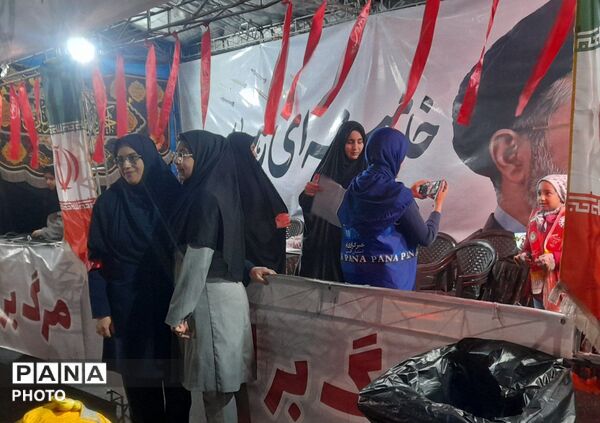 برپایی موکب اداره آموزش و پرورش ناحیه دو کرج در قرار شبانه