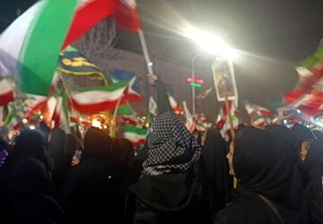تجمع عظیم و پرشور مردم انقلابی نیشابور
