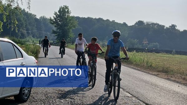 نخستین همایش دوچرخه‌سواری روستای اهلم