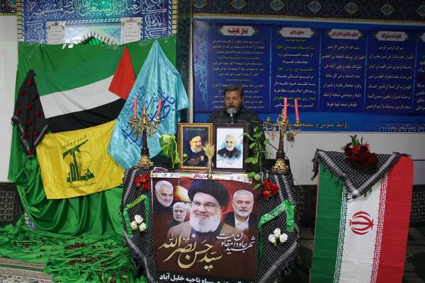 مراسم گرامیداشت شهید مقاومت در محل سپاه ناحیه شهرستان خلیل‌آباد