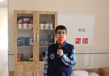 برگزاری مانور زلزله در مدرسه ائمه طاهرین(ع) شهر جعفریه قم 
