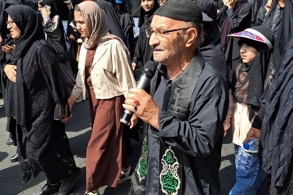 طنین فریاد «لبیک یا حسین(ع)» در پیاده‌روی باشکوه جاماندگان اربعین حسینی در شهرستان قدس