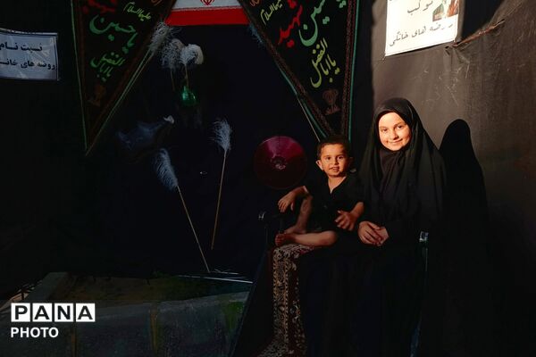 آیین خیمه‌سوزان در غروب عاشورای آباده