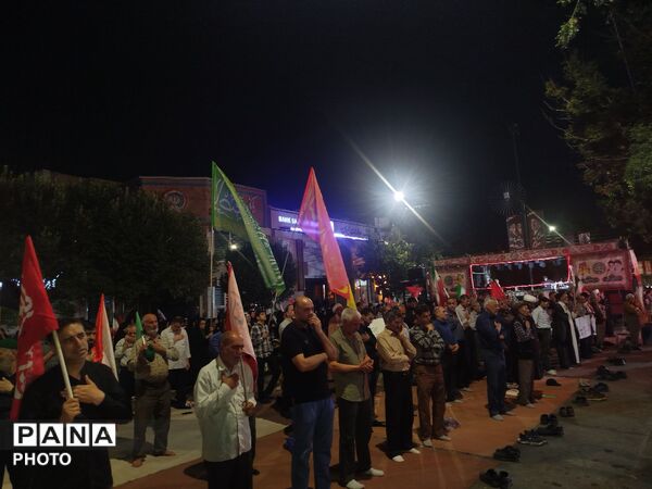 اجتماعات شبانه همراه با هیئت زنجیر زنی در نیشابور