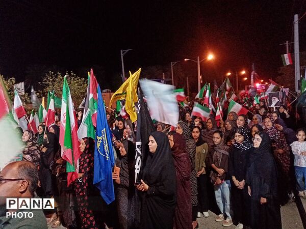مردم فین هرمزگان با آرمان‌های انقلاب اسلامی