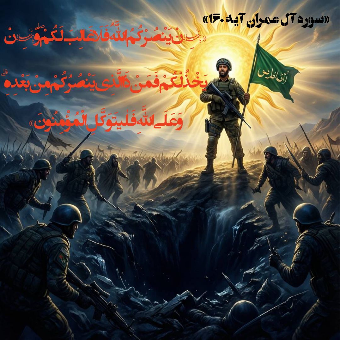 وقتی لشکر حق به نام خدا برمی‌خیزد