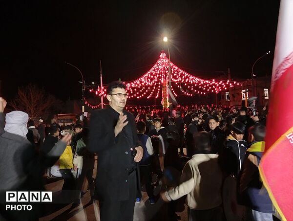 حضور پرشور مردم روستای ارزنه در راهپیمایی آخرین چهارشنبه سال