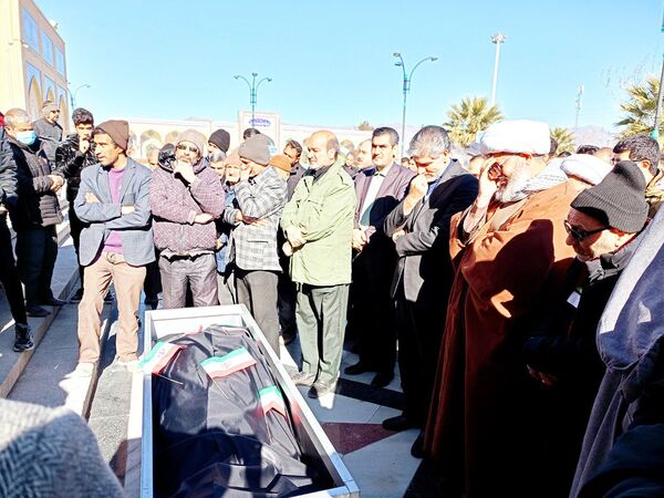 مراسم تشیع جانباز شهید مهدی نصری