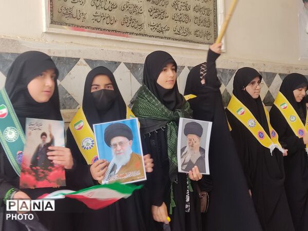 عزاداری شهادت رهبر انقلاب ویژه دانش آموزان کاشمری