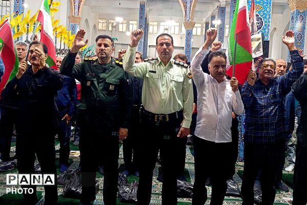 مراسم جاماندگان تشییع رهبر شهید در اسلام آباد غرب