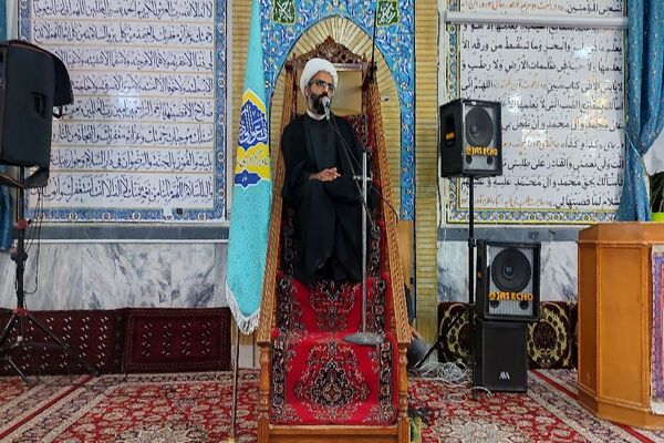 مراسم عزاداری شب تاسوعای حسینی در مسجد جامع شهر بار