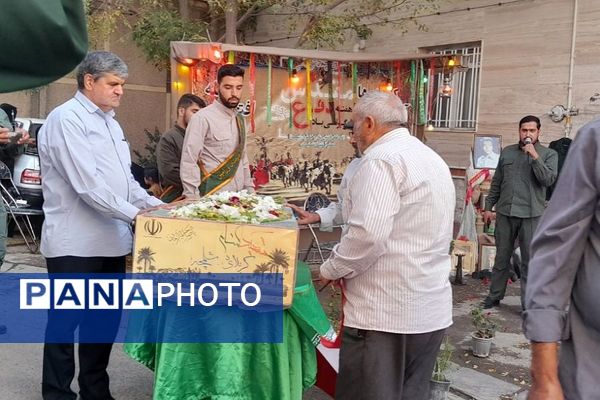 پویش «افتخار محله» و مراسم وداع با شهید گمنام در ورامین