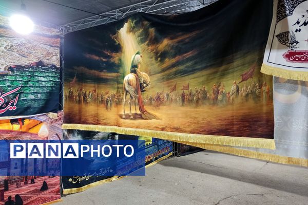 برپایی خیمه‌های عزاداری محرم در شهر شیراز