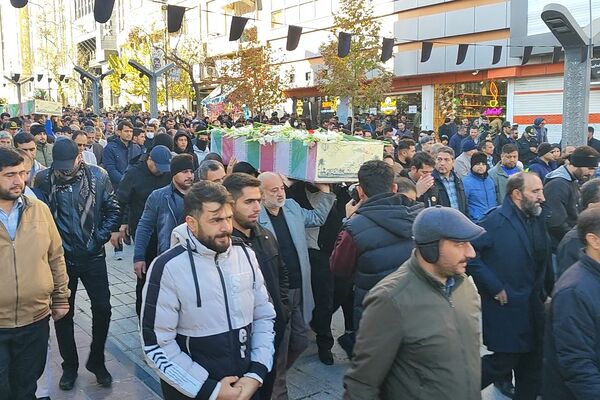 تشییع پیکر مطهر شهدای گمنام در کردستان 