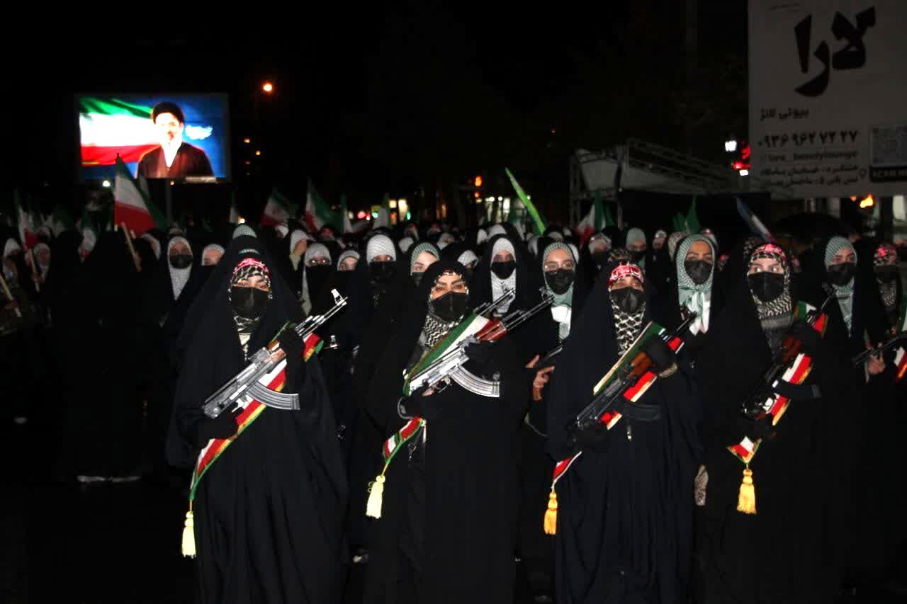 رزمایش دختران «جانفدا ایران» در شهرستان ساوجبلاغ 