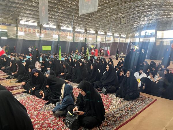 حضور پرشور دانش‌آموزان مدارس خاتم در رزمایش اقتدار بسیجیان