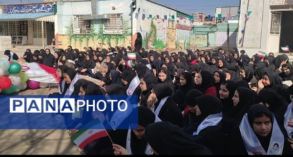 جشن دهه فجر در آموزشگاه مرحوم پاکدل خلیل آباد