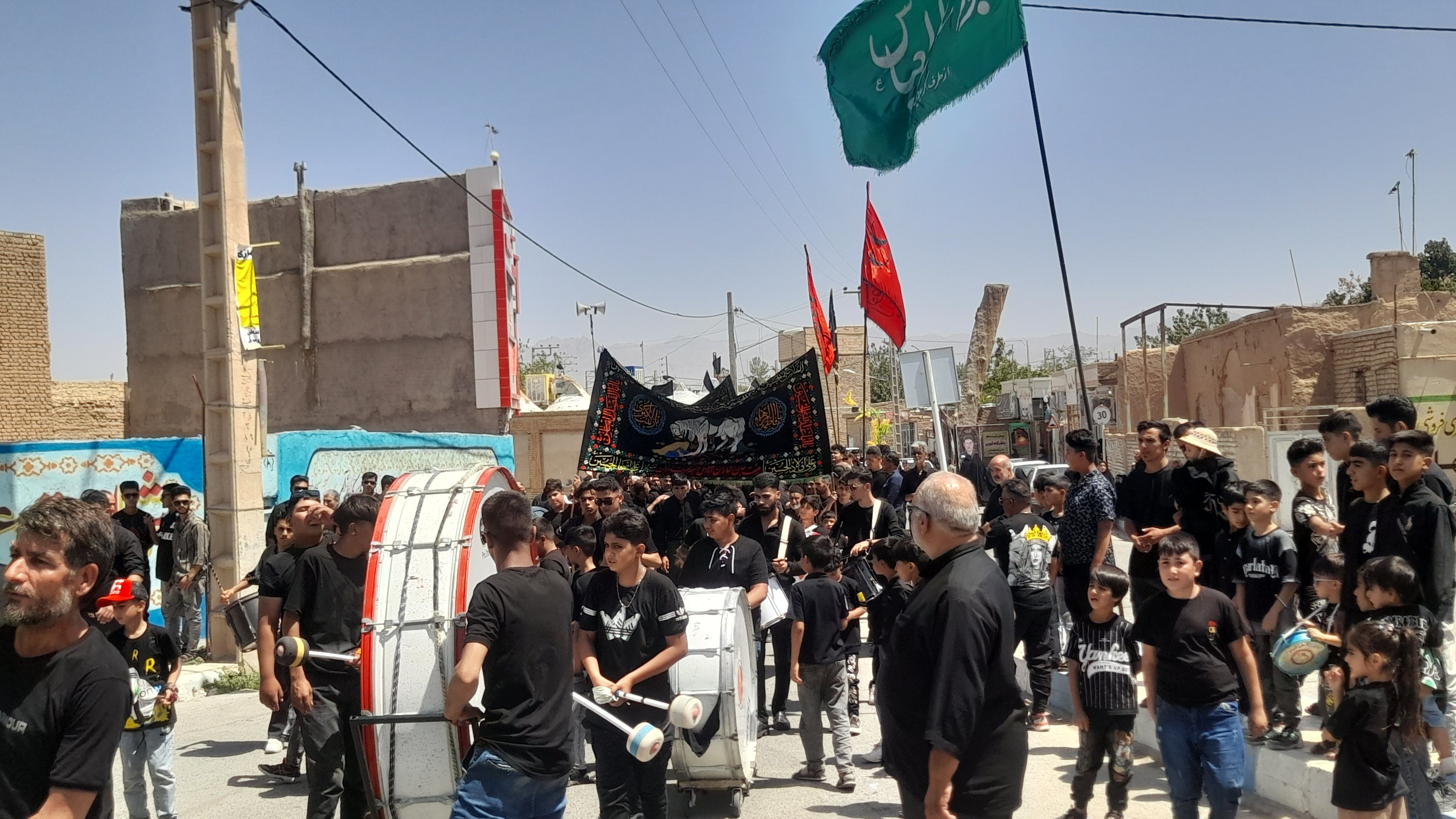 روز هشتم محرم دسته روی هیئت جانثاران ابوالفضلی روستای فدافن