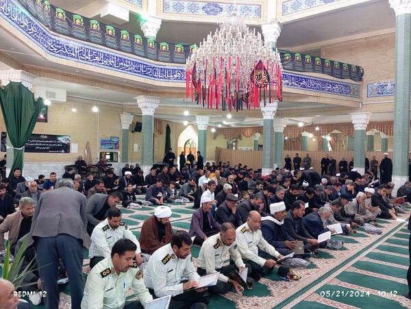 مراسم گرامیداشت شهید جمهور و شهدای سانحه بالگرد در شهرستان باخرز 