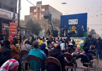 برگزاری مهمانی کیلومتری به مناسبت نیمه شعبان در شهرستان گرمسار 