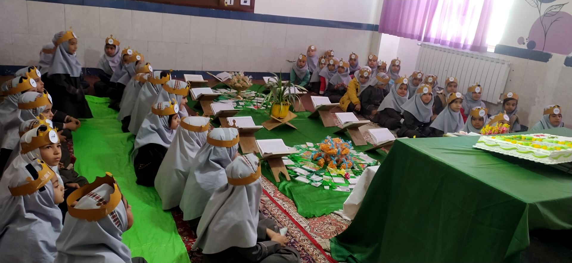 جشن قرآن جلوه‌ای از ایمان و دانش در مدرسه شهید نجفی فدافن 