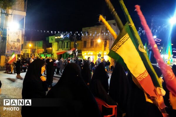 طنین‌انداز شدن فریاد «لبیک یا خامنه‌ای» در قلب فیروزکوه 