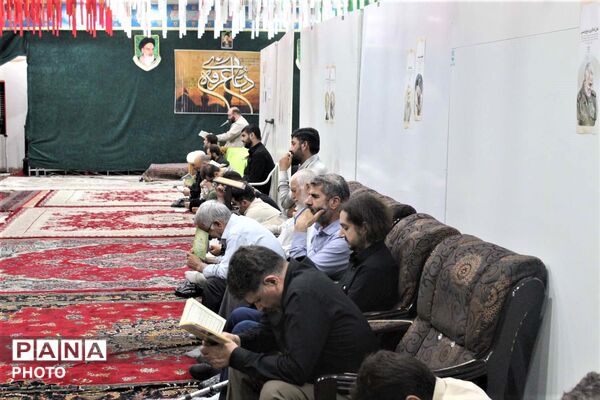 آیین روحبخش قرائت دعای عرفه در یادمان شهدای گمنام کوه خضر نبی(ع)