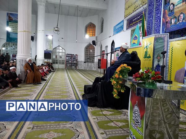 مراسم گرامیداشت شهادت سید حسن نصرالله در مسجد جامع آشخانه 