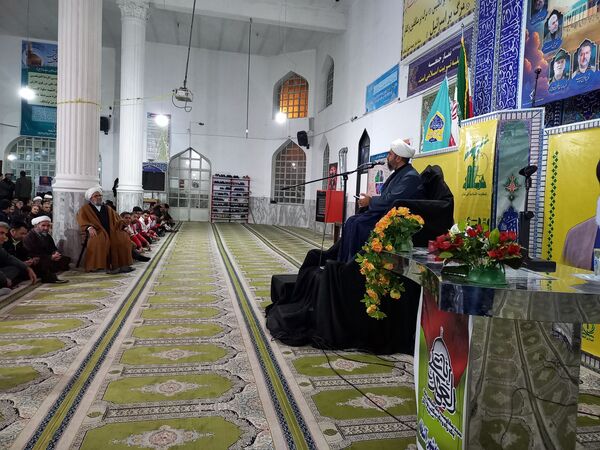 مراسم گرامیداشت شهادت سید حسن نصرالله در مسجد جامع آشخانه 