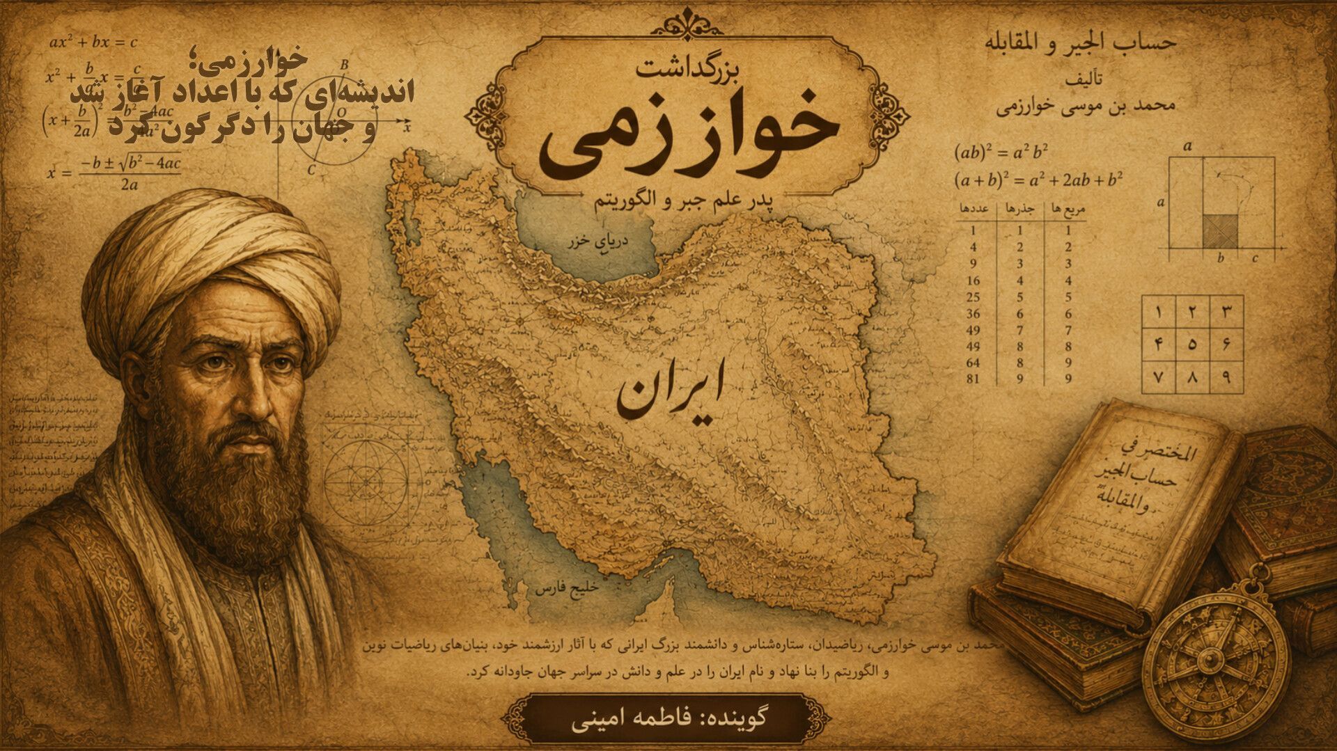 خوارزمی؛ اندیشه‌ای که با اعداد آغاز شد و جهان را دگرگون کرد