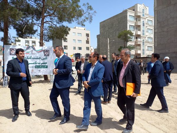 آیین خشت گذاری مدرسه ثامن الحج شهرستان اسلامشهر 