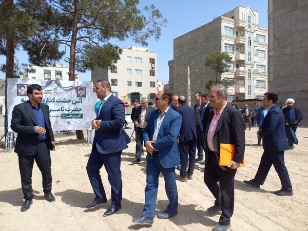 آیین خشت گذاری مدرسه ثامن الحج شهرستان اسلامشهر 
