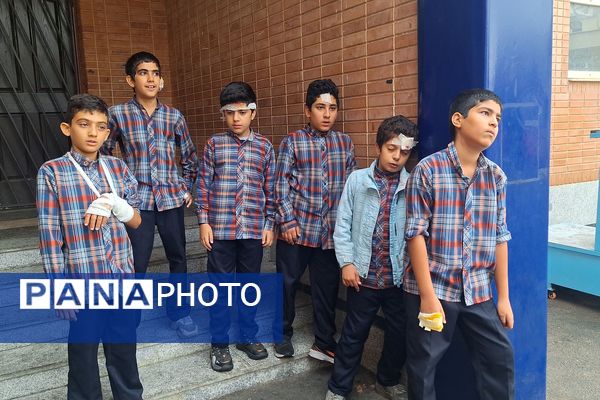 مانور زلزله در دبستان معارف 6 ناحیه 3