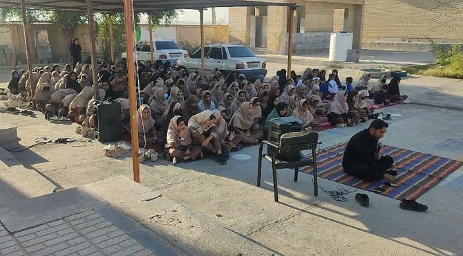  مراسم سوگواری حضرت فاطمه‌ زهرا(س) در مدرسه فروغ رضوان