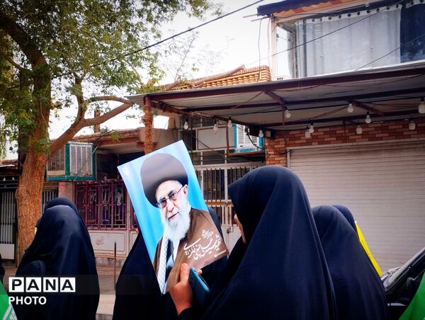 راهپیمایی آخرین جمعه ماه مبارک رمضان در شهرستان شهداد 