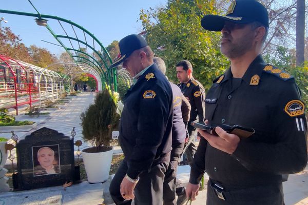 سومین سالگرد شهید علی‌اکبر رنجبر در گلزار شهدای شیراز