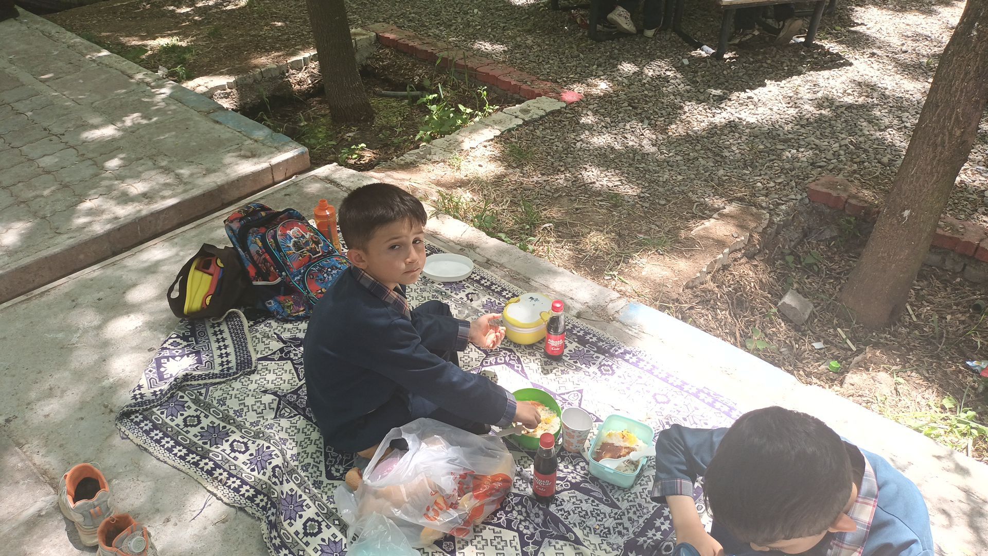 اردوی دانش‌آموزان مدرسه پسرانه مبین در پارک جنگلی شیروان