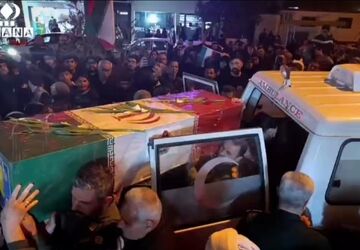 وداع مردم کردکوی با پیکر شهید محمد بازگیر مقدم