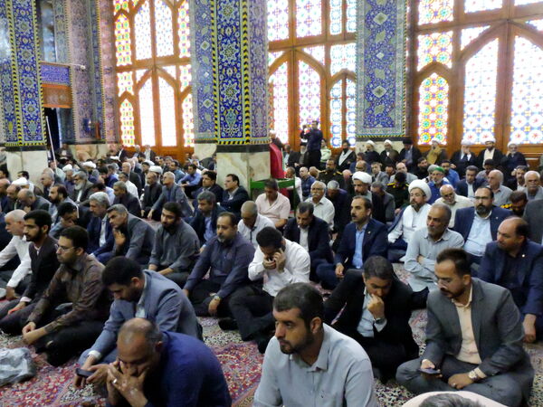 گرامیداشت شهدای هفته دولت در مسجد حظیره یزد