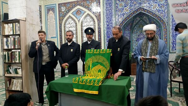 استقبال از خادمین حرم علی بن موسی الرضا در بن 
