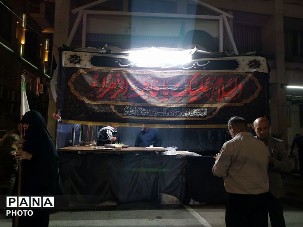گذری در تجمع مردم محله خیابان شهید مدرس مشهد